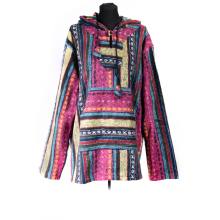 BLUZA z kapturem GHERI Włochata malinka