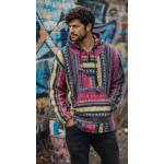 BLUZA z kapturem GHERI Włochata malinka