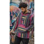 BLUZA z kapturem GHERI Włochata malinka