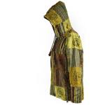 Bluza z polarem gruba PATCHWORK leśny dziadek