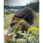 Bluza z polarem gruba PATCHWORK leśny dziadek
