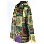  Bluza z polarem gruba PATCHWORK zielony