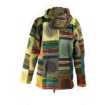  Bluza z polarem gruba PATCHWORK zielony