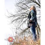 Bluza z polarem PATCHWORK Ekologa STEMPLOWANA radość