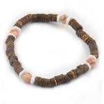  Bransoletka KOKOSOWE koraliki NATURA 4