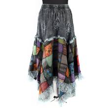 Długa spódnica nepalska boho patchwork GIPSY