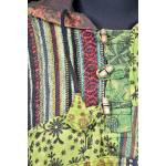 Nepalskie PONCZO patchwork ETNO Handmade FRĘDZLE