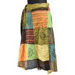 Spódnica Wiązana GYPSY Farbowana PATCHWORK  