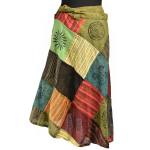 Spódnica Wiązana GYPSY Farbowana PATCHWORK  