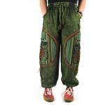 SPODNIE Fantazyjne Zielone Kieszenie PRZETARCIA