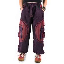 SPODNIE Fantazyjne fioletowe Kieszenie PRZETARCIA