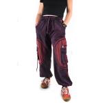 SPODNIE Fantazyjne fioletowe Kieszenie PRZETARCIA