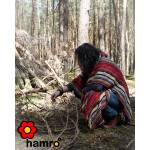 Nepalskie PONCZO patchwork ETNO Handmade FRĘDZLE