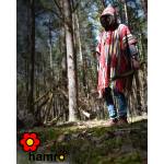 Nepalskie PONCZO patchwork ETNO Handmade FRĘDZLE