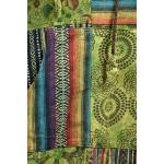 Nepalskie PONCZO patchwork ETNO krótkie