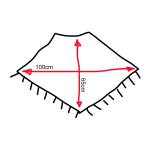 Nepalskie PONCZO patchwork ETNO krótkie