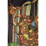 Nepalskie PONCZO patchwork ETNO Handmade FRĘDZLE