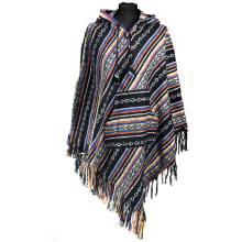 Ponczo Gheri z Frędzlami  Krótkie PERU