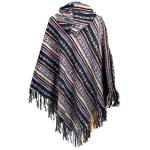 Ponczo Gheri z Frędzlami  Krótkie PERU