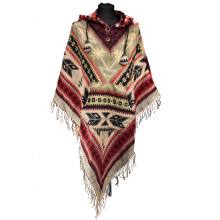 Ponczo WEŁNIANE trochę INDIAŃSKIE 3
