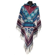 Ponczo WEŁNIANE trochę INDIAŃSKIE 1