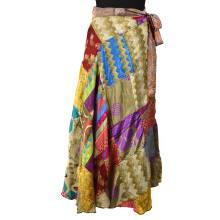 silk wrap skirt