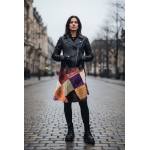 Spódnica Wiązana Owijka Ręcznie Farbowana Krótsza