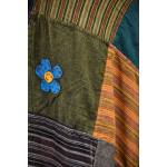 Spódnica Wiązana Ręcznie Farbowana Patchwork Bohema