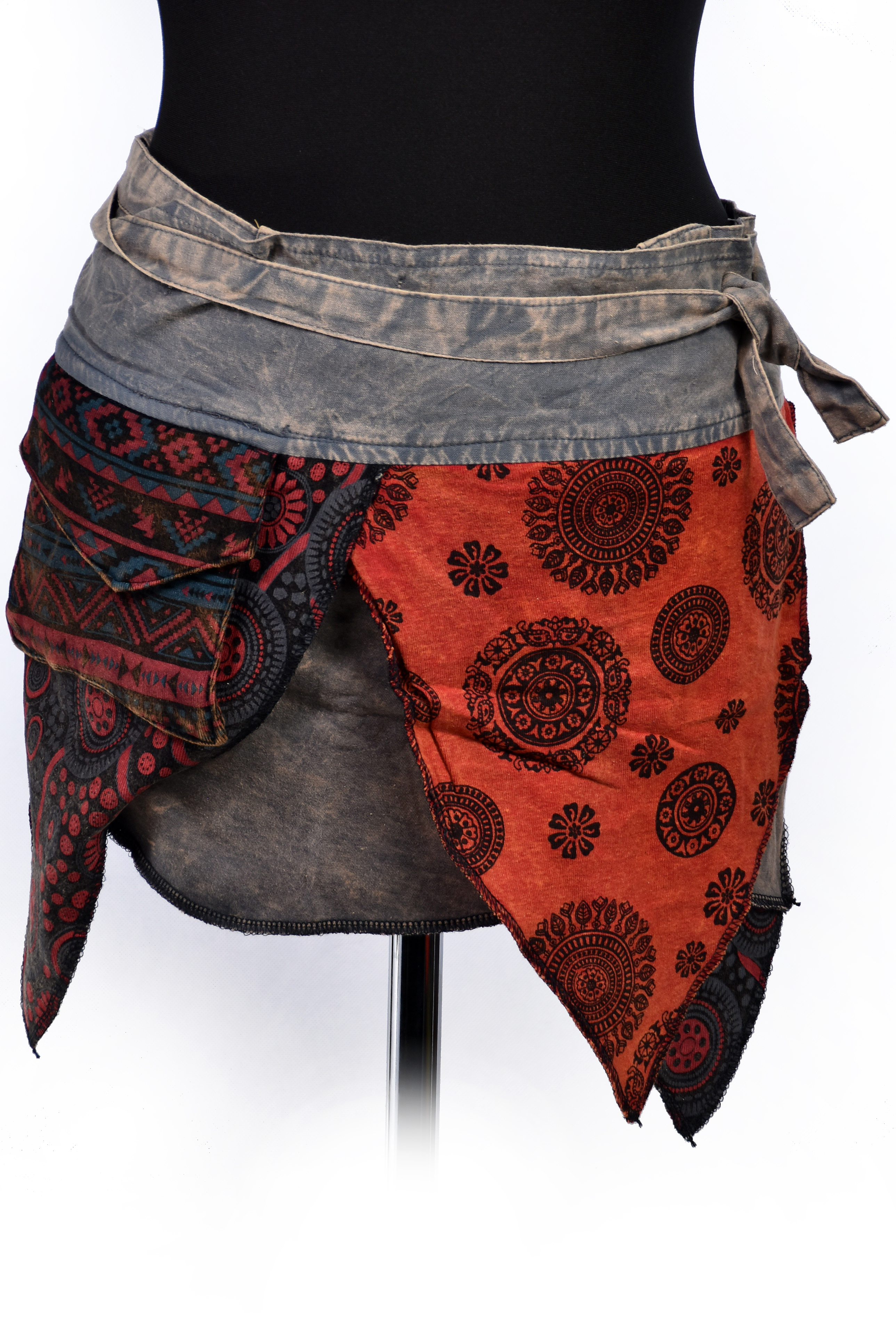 #Handdyedstitchedskirt
