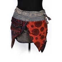 #Handdyedstitchedskirt