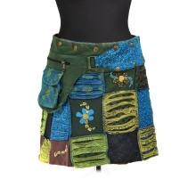 spódnica ZAPINANA nacinana BAWEŁNA patchwork