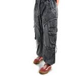 SPODNIE Fantazyjne czarne Kieszenie PRZETARCIA