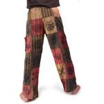 Spodnie w łaty Patchwork Kieszenie bojówki 3