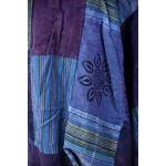 Szarawary Bawełniane Alladynki Szeroki Pas Błękit morza