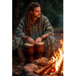 Tradycyjne Nepalskie PONCZO typ leśniczy